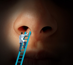 Nose + man on ladder